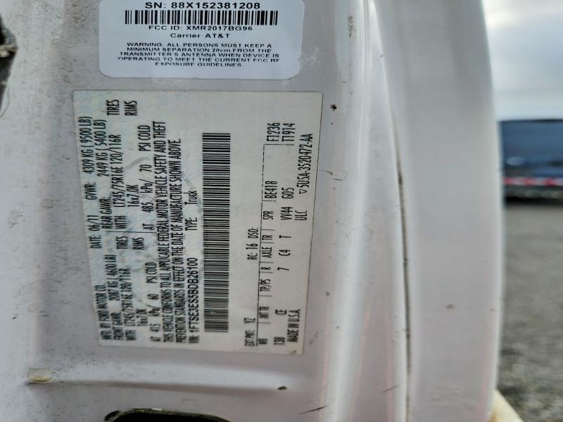 63300466 :رقم المزاد ، 1FTSE3ES5BDB26100 vin ، 2011 Ford E-350 مزاد بيع