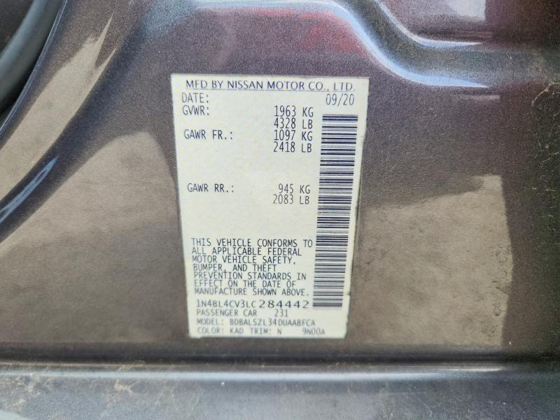 Aukcja sprzedaży 2020 Nissan Altima, vin: 1N4BL4CV3LC284442, numer aukcji: 63949446
