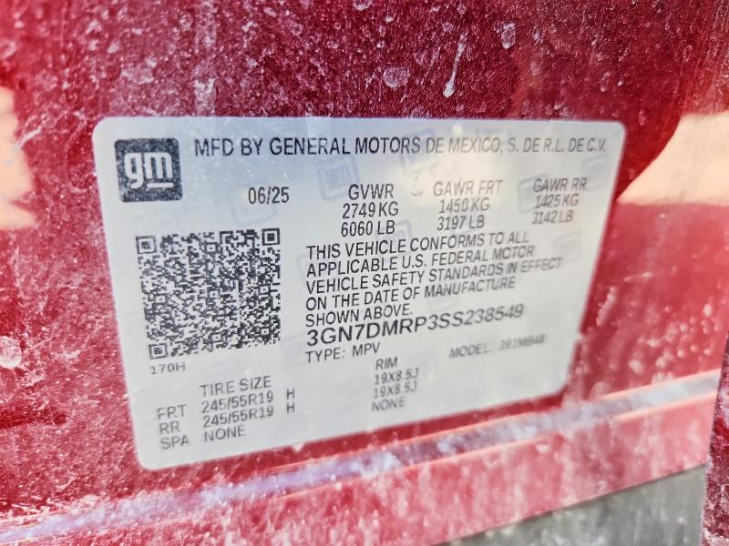 Продажа на аукционе авто 2025 Chevrolet Equinox, vin: 3GN7DMRP3SS238549, номер лота: 66088836