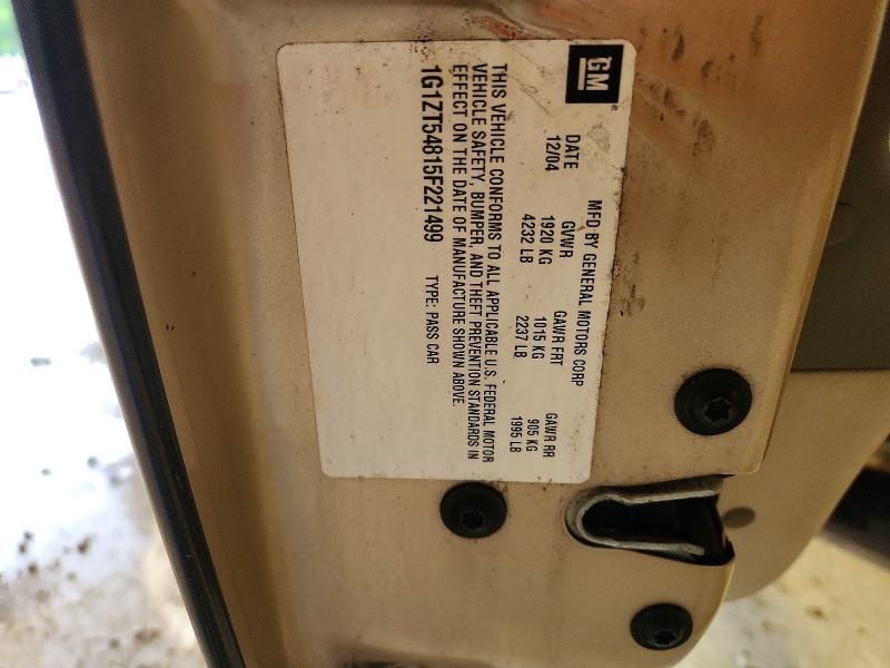 66445086 :رقم المزاد ، 1G1ZT54815F221499 vin ، 2005 Chevrolet Malibu مزاد بيع
