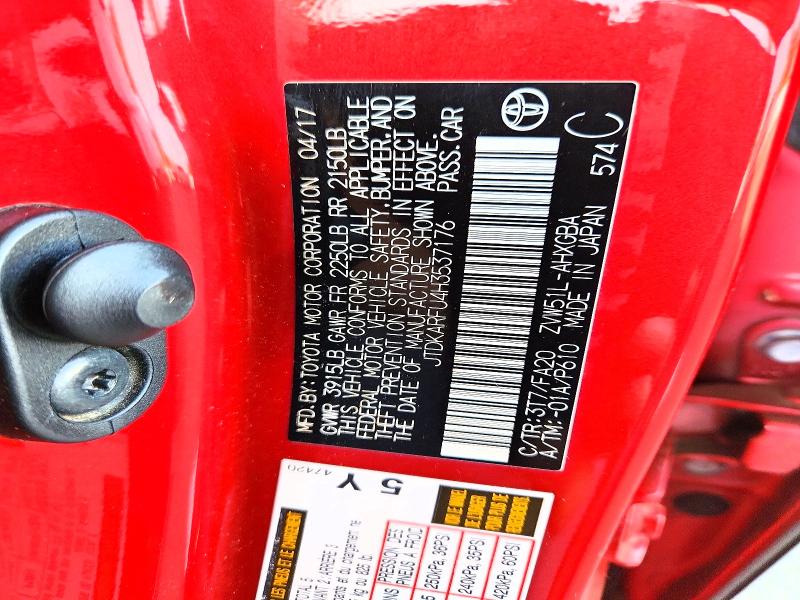 2017 Toyota Prius მანქანა იყიდება აუქციონზე, vin: JTDKARFU4H3537176, აუქციონის ნომერი: 64266886