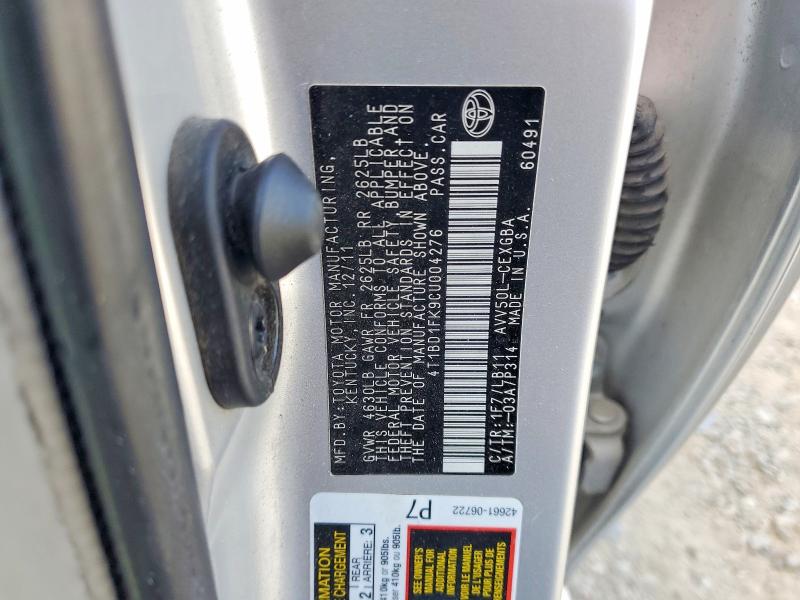 65726106 :رقم المزاد ، 4T1BD1FK9CU004276 vin ، 2012 Toyota Camry Hybrid مزاد بيع