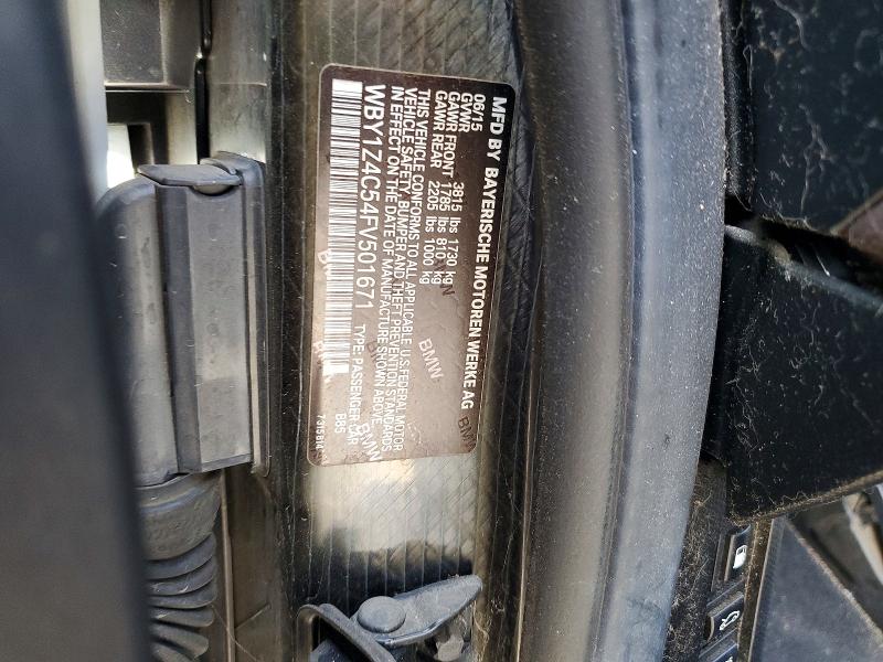 Продажа на аукционе авто 2015 Bmw I3, vin: WBY1Z4C54FV501671, номер лота: 63293956