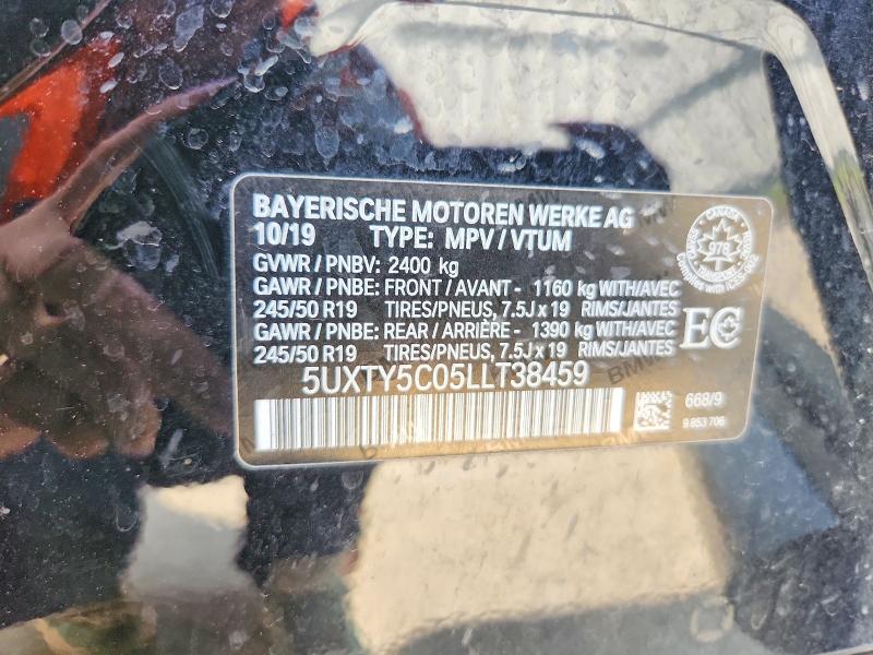 Продажа на аукционе авто 2020 Bmw X3, vin: 5UXTY5C05LLT38459, номер лота: 63640586