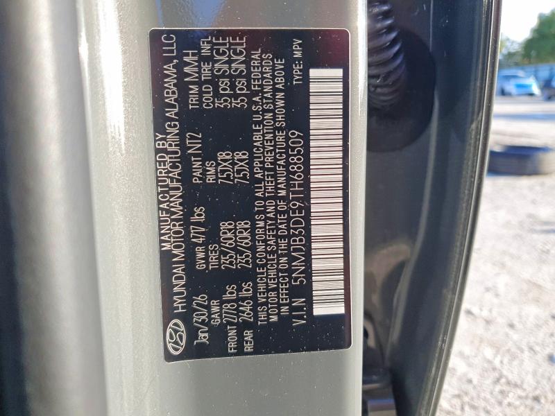 Aukcja sprzedaży 2026 Hyundai Tucson, vin: 5NMJB3DE9TH688509, numer aukcji: 66219016