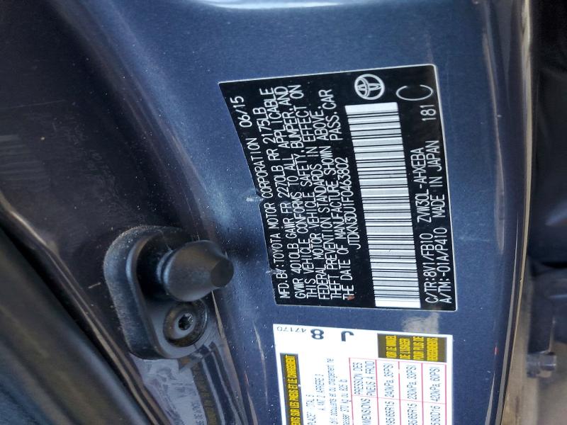 Продаж на аукціоні авто 2015 Toyota Prius, vin: JTDKN3DU1F0463802, номер лоту: 64615546