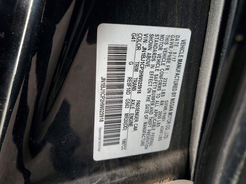 Продаж на аукціоні авто 2017 Nissan Rogue Sport, vin: JN1BJ1CP2HW025918, номер лоту: 64493326