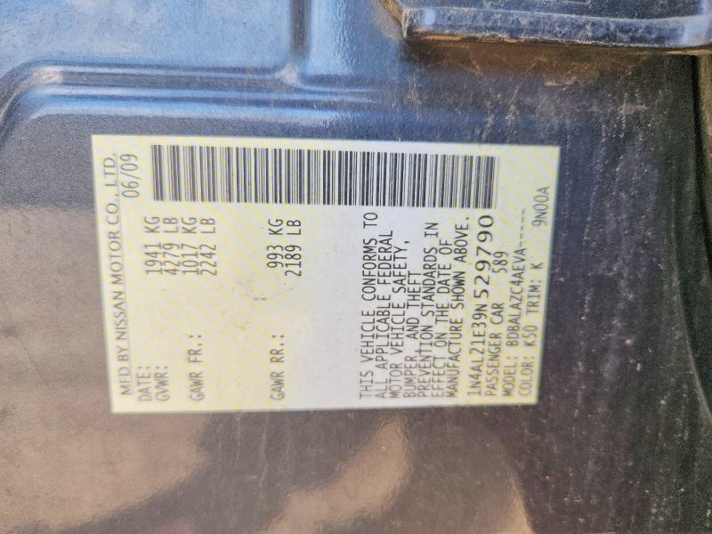 66496586 :رقم المزاد ، 1N4AL21E39N529790 vin ، 2009 Nissan Altima مزاد بيع