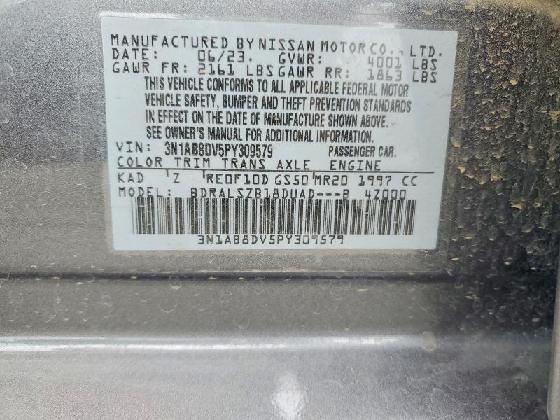Aukcja sprzedaży 2023 Nissan Sentra, vin: 3N1AB8DV5PY309579, numer aukcji: 64803746