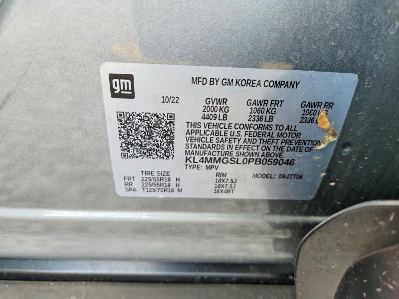 64940156 :رقم المزاد ، KL4MMGSL0PB059046 vin ، 2023 Buick Encore Gx مزاد بيع