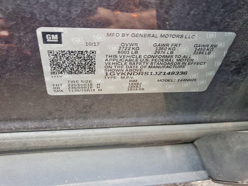 Aukcja sprzedaży 2018 Cadillac Xt5, vin: 1GYKNDRS1JZ149336, numer aukcji: 65021156