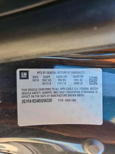 66068226 :رقم المزاد ، 2G1FA1E34E9296338 vin ، 2014 Chevrolet Camaro مزاد بيع