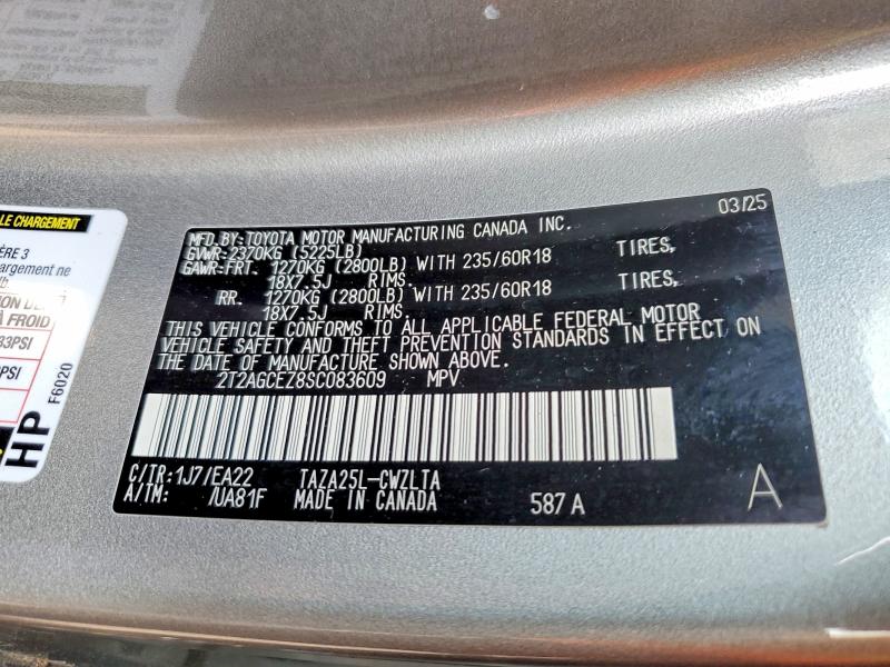 Продажа на аукционе авто 2025 Lexus Nx 350, vin: 2T2AGCEZ8SC083609, номер лота: 63749956