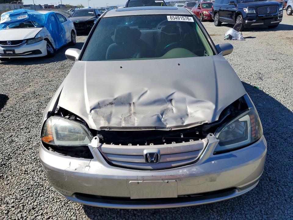 65491576 :رقم المزاد ، 1HGES26742L043758 vin ، 2002 Honda Civic مزاد بيع