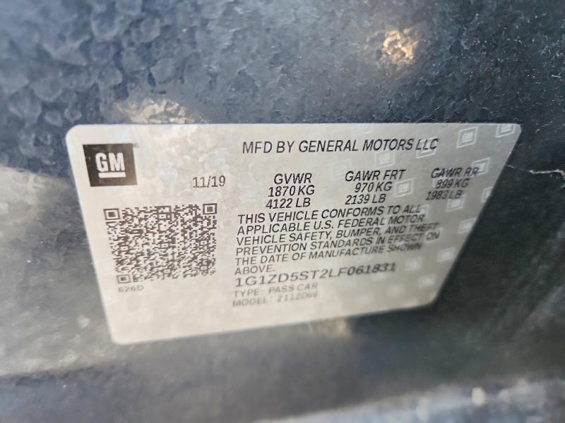 Aukcja sprzedaży 2020 Chevrolet Malibu, vin: 1G1ZD5ST2LF061831, numer aukcji: 64697926