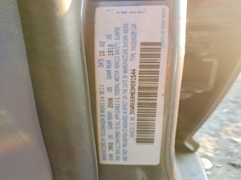 Продажа на аукционе авто 2003 Volkswagen Jetta, vin: 3VWRK69M83M091544, номер лота: 64412436