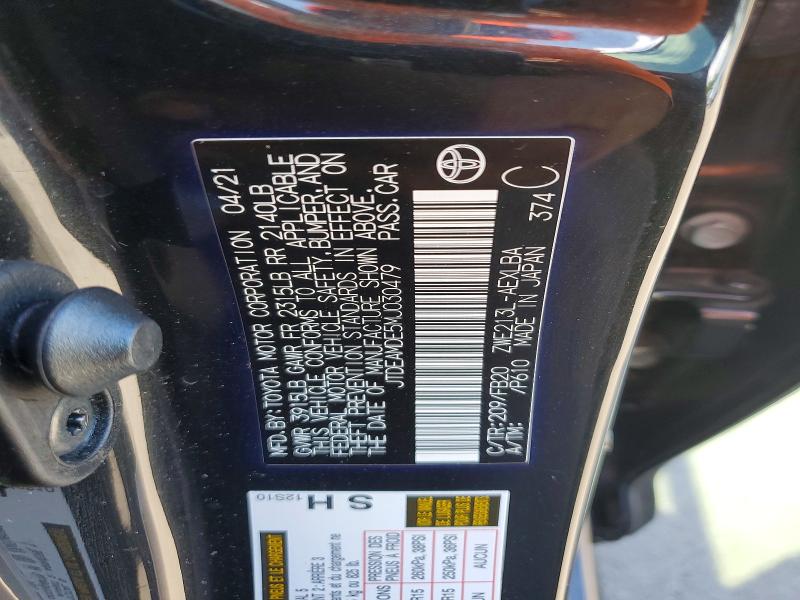 Продаж на аукціоні авто 2021 Toyota Corolla, vin: JTDEAMDE5MJ030479, номер лоту: 64375316