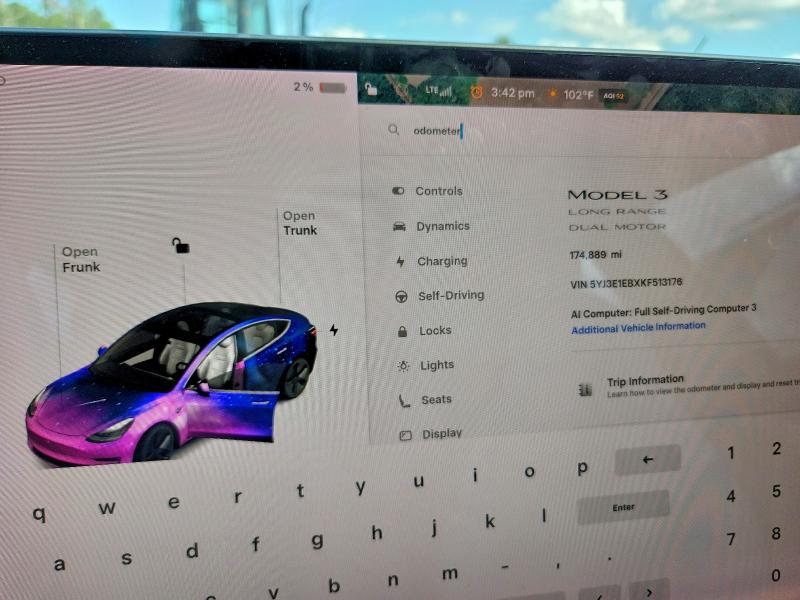 Aukcja sprzedaży 2019 Tesla Model 3, vin: 5YJ3E1EBXKF513176, numer aukcji: 64389466
