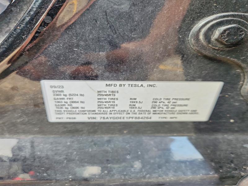 63621196 :رقم المزاد ، 7SAYGDEE1PF884264 vin ، 2023 Tesla Model Y مزاد بيع