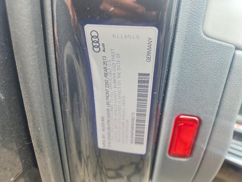 65276176 :رقم المزاد ، WAUENAF48KN008213 vin ، 2019 Audi A4 مزاد بيع