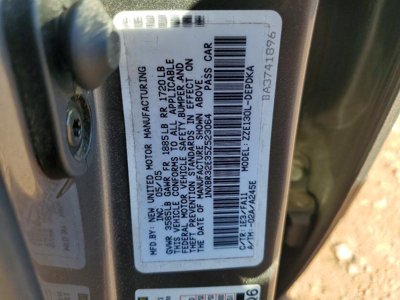 63942216 :رقم المزاد ، 1NXBR32E35Z523064 vin ، 2005 Toyota Corolla مزاد بيع