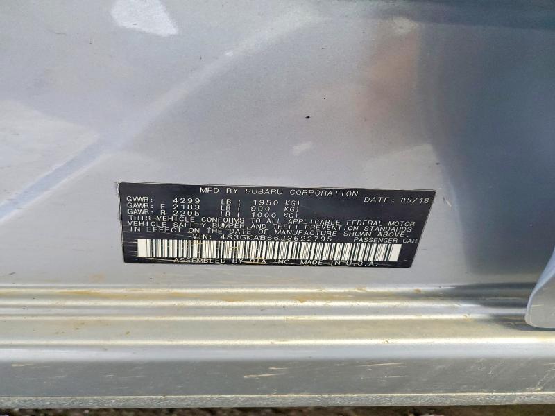 Aukcja sprzedaży 2018 Subaru Impreza, vin: 4S3GKAB66J3622795, numer aukcji: 66211746