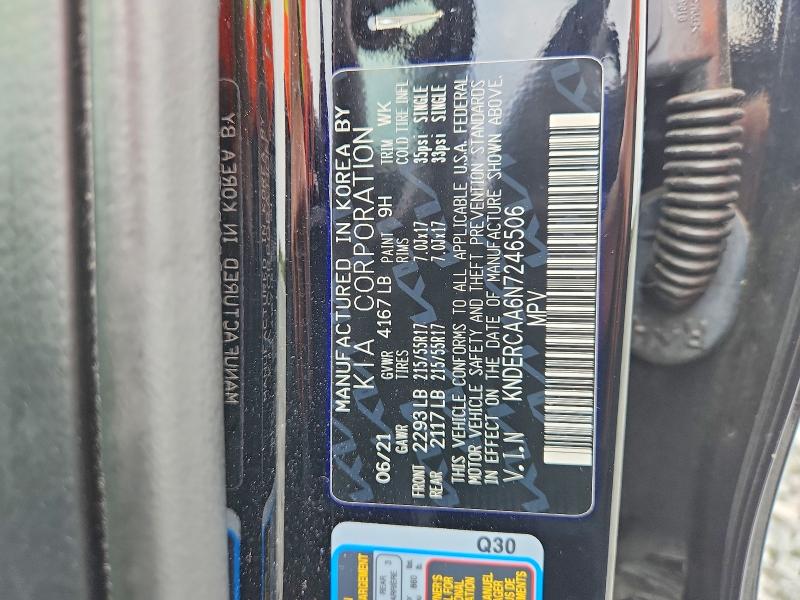 Auction sale of the 2022 Kia Seltos, vin: KNDERCAA6N7246506, lot number: 66942356