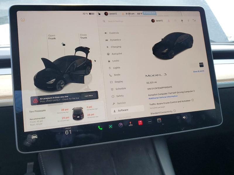 Aukcja sprzedaży 2023 Tesla Model 3, vin: 5YJ3E1EA8PF655475, numer aukcji: 64760946