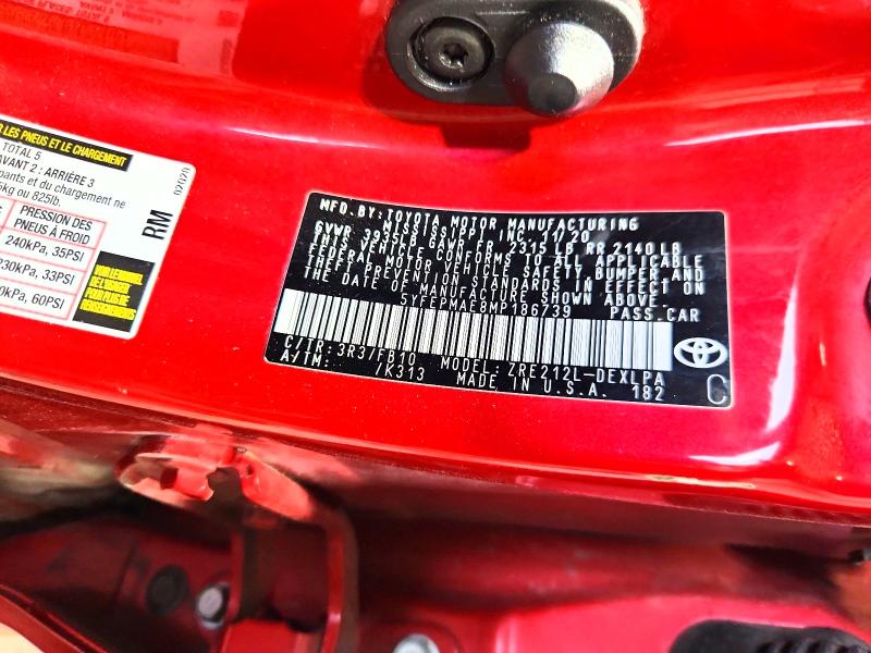63143216 :رقم المزاد ، 5YFEPMAE8MP186739 vin ، 2021 Toyota Corolla مزاد بيع