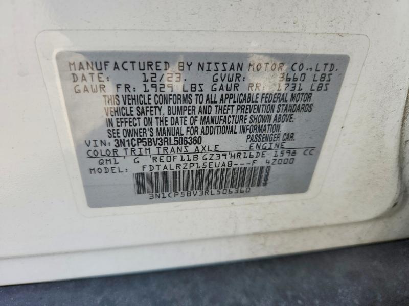 Aukcja sprzedaży 2024 Nissan Kicks, vin: 3N1CP5BV3RL506360, numer aukcji: 66215096
