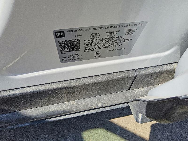 Продаж на аукціоні авто 2024 Chevrolet Equinox, vin: 3GNAXKEG9RL339722, номер лоту: 67153396