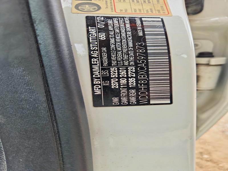 64504176 :رقم المزاد ، WDDHF8JBXCA597873 vin ، 2012 Mercedes-benz E مزاد بيع
