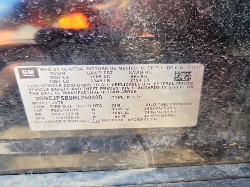Продаж на аукціоні авто 2017 Chevrolet Trax, vin: 3GNCJPSB9HL283408, номер лоту: 65602956