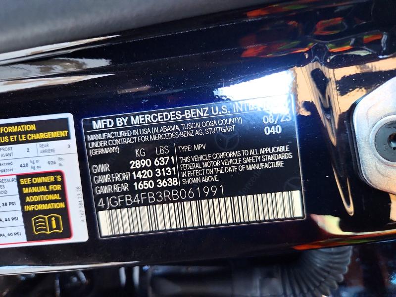 Aukcja sprzedaży 2024 Mercedes-benz Gle, vin: 4JGFB4FB3RB061991, numer aukcji: 63884466