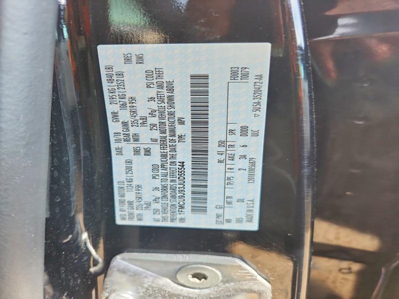 Продажа на аукционе авто 2018 Ford Escape, vin: 1FMCU9J93JUD55544, номер лота: 67097886