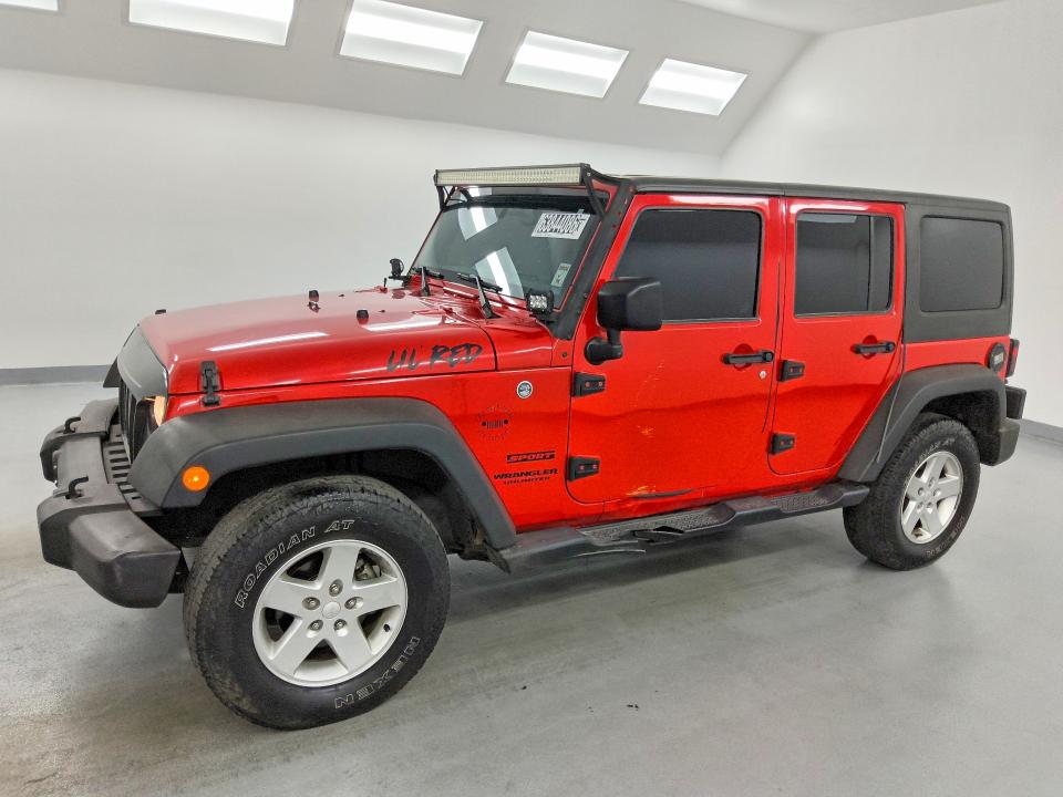 2016 Jeep Wrangler Unlimited მანქანა იყიდება აუქციონზე, vin: 1C4HJWDG9GL313440, აუქციონის ნომერი: 63844086