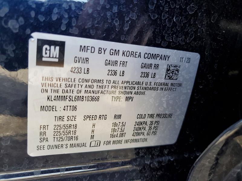 Aukcja sprzedaży 2021 Buick Encore Gx, vin: KL4MMFSL6MB103668, numer aukcji: 64936656