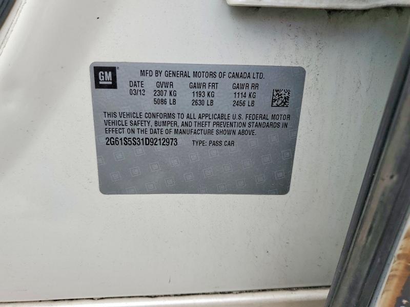 Продаж на аукціоні авто 2013 Cadillac Xts, vin: 2G61S5S31D9212973, номер лоту: 66090426