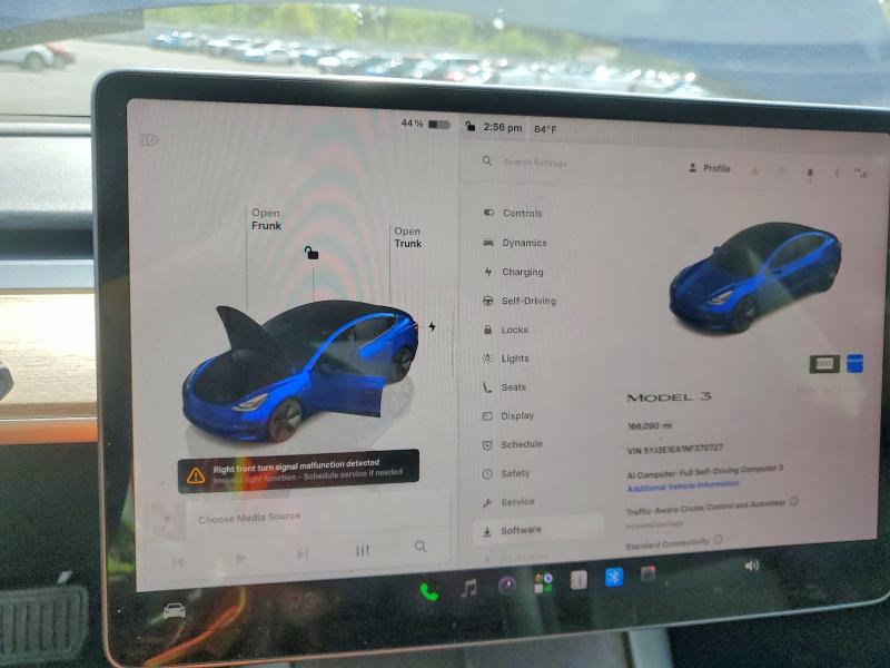 Aukcja sprzedaży 2022 Tesla Model 3, vin: 5YJ3E1EA1NF370727, numer aukcji: 65148646