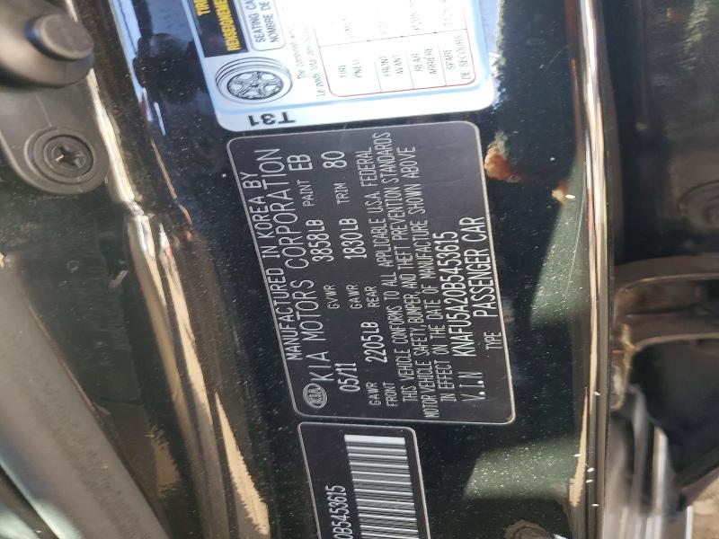 Aukcja sprzedaży 2011 Kia Forte5, vin: KNAFU5A20B5453615, numer aukcji: 66385806