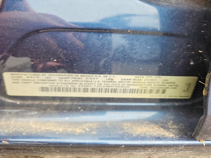 Aukcja sprzedaży 2009 Volkswagen Jetta, vin: 3VWRL71K29M046900, numer aukcji: 64387796