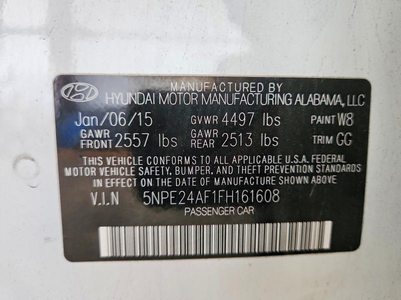 Aukcja sprzedaży 2015 Hyundai Sonata, vin: 5NPE24AF1FH161608, numer aukcji: 65791866