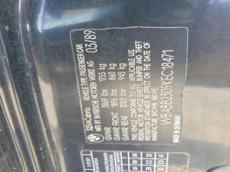 Aukcja sprzedaży 1989 Bmw 325, vin: WBABB2309KEC18471, numer aukcji: 63922576