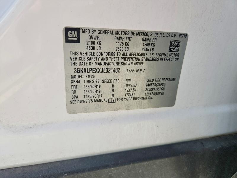 2018 Gmc Terrain მანქანა იყიდება აუქციონზე, vin: 3GKALPEXXJL321482, აუქციონის ნომერი: 66711156