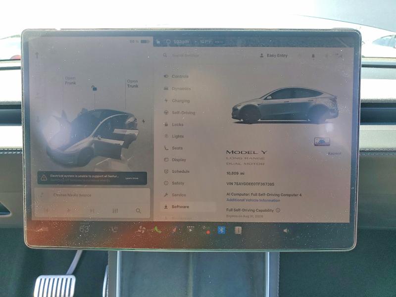 Aukcja sprzedaży 2026 Tesla Model Y, vin: 7SAYGDEE0TF367385, numer aukcji: 66561916