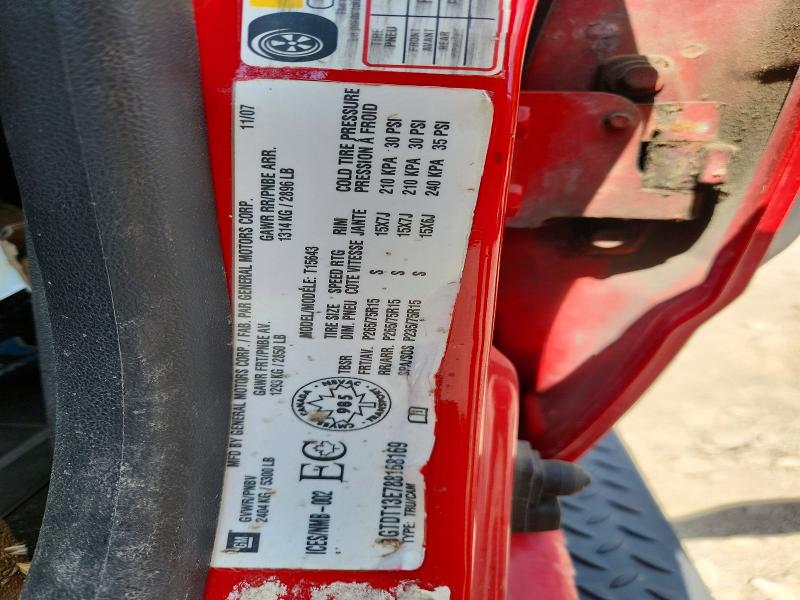 66395216 :رقم المزاد ، 1GTDT13E788168169 vin ، 2008 Gmc Canyon مزاد بيع