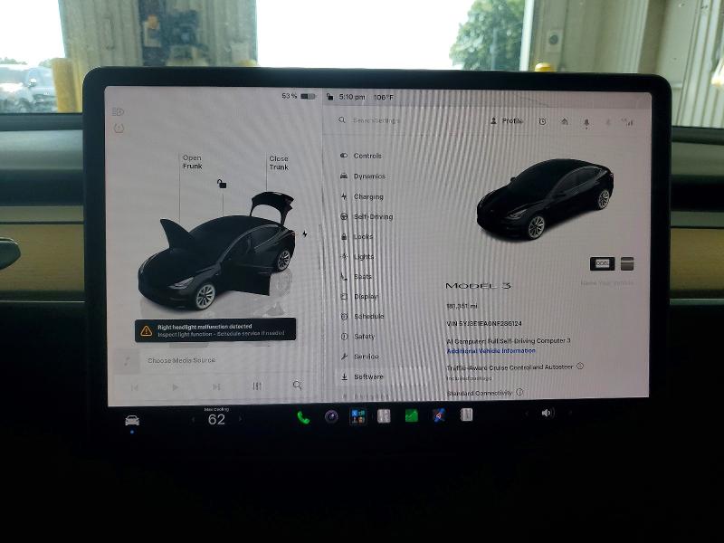 Продажа на аукционе авто 2022 Tesla Model 3, vin: 5YJ3E1EA0NF286124, номер лота: 65344296