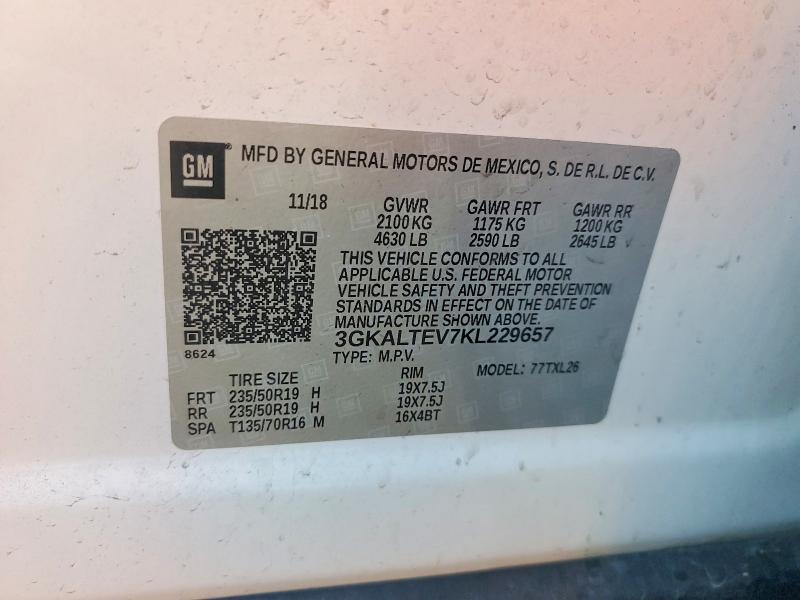 Продажа на аукционе авто 2019 Gmc Terrain, vin: 3GKALTEV7KL229657, номер лота: 64294386