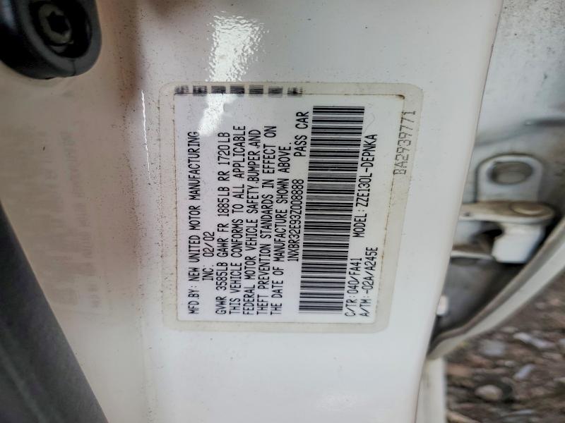 Aukcja sprzedaży 2003 Toyota Corolla, vin: 1NXBR32E93Z008888, numer aukcji: 63915056