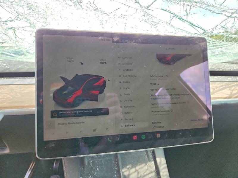 Aukcja sprzedaży 2025 Tesla Model Y, vin: 7SAYGDEDXSF318720, numer aukcji: 63927666